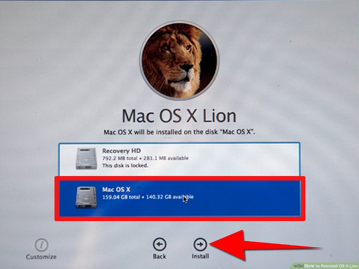 apple re-install os lion