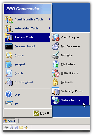 comment puis-je faire une toute nouvelle restauration du système sur Windows 2000