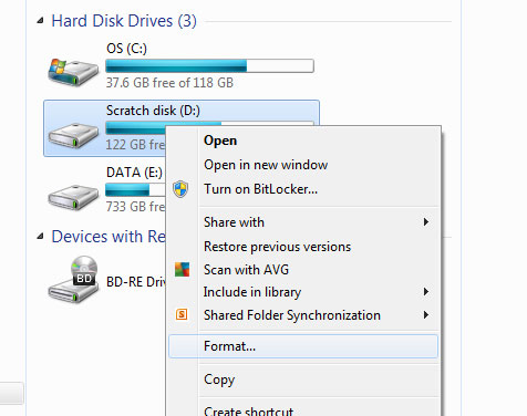 comment livrer je formate mon disque dur et réinstaller vista
