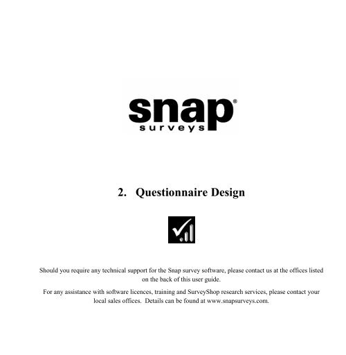 snap Survey blunders message