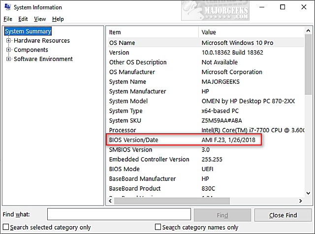 How To Get Bios Details In Cmd