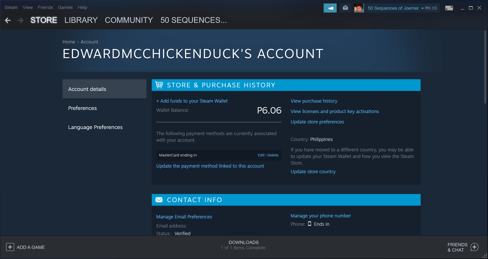 an unexpected error has occurred steam wallet