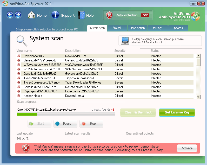 antivírus antispyware download gratuito da chave de licença do ano passado