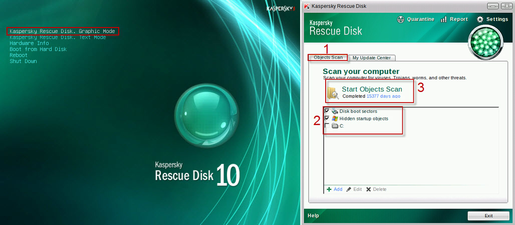 disco antivirus de arranque Kaspersky Rescue Disk