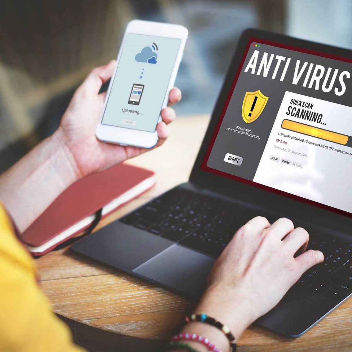 versões de teste de plataformas antivírus