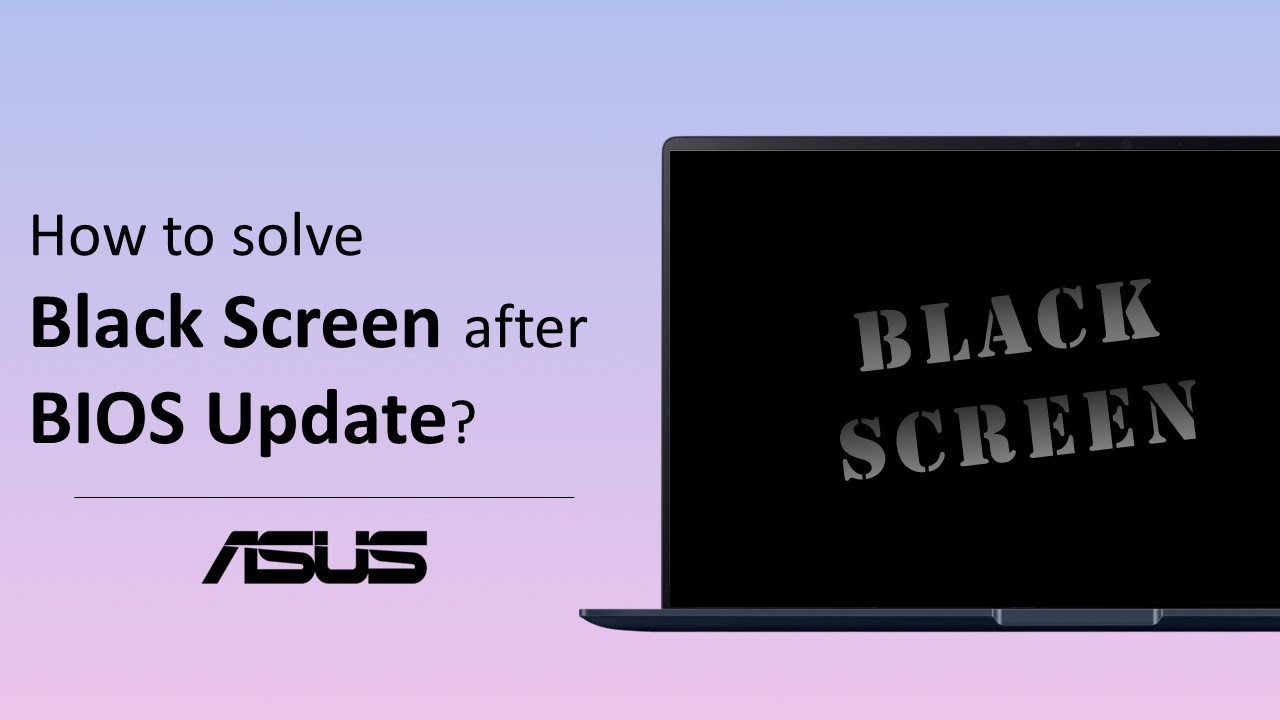 Asus laptop dead right bios update