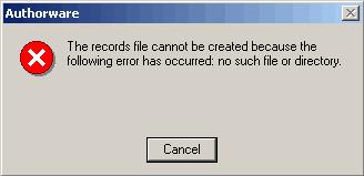 authorware error