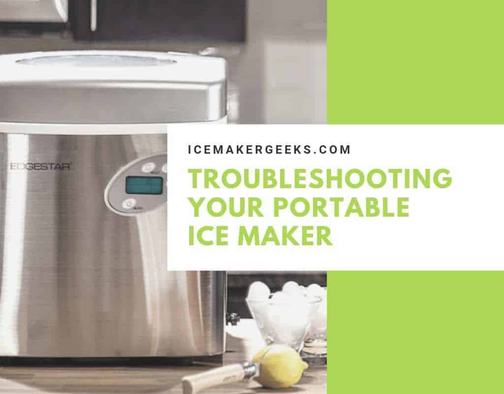 avanti portable the ice maker felsökning