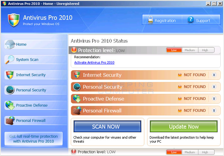 block antivirus executive 2010