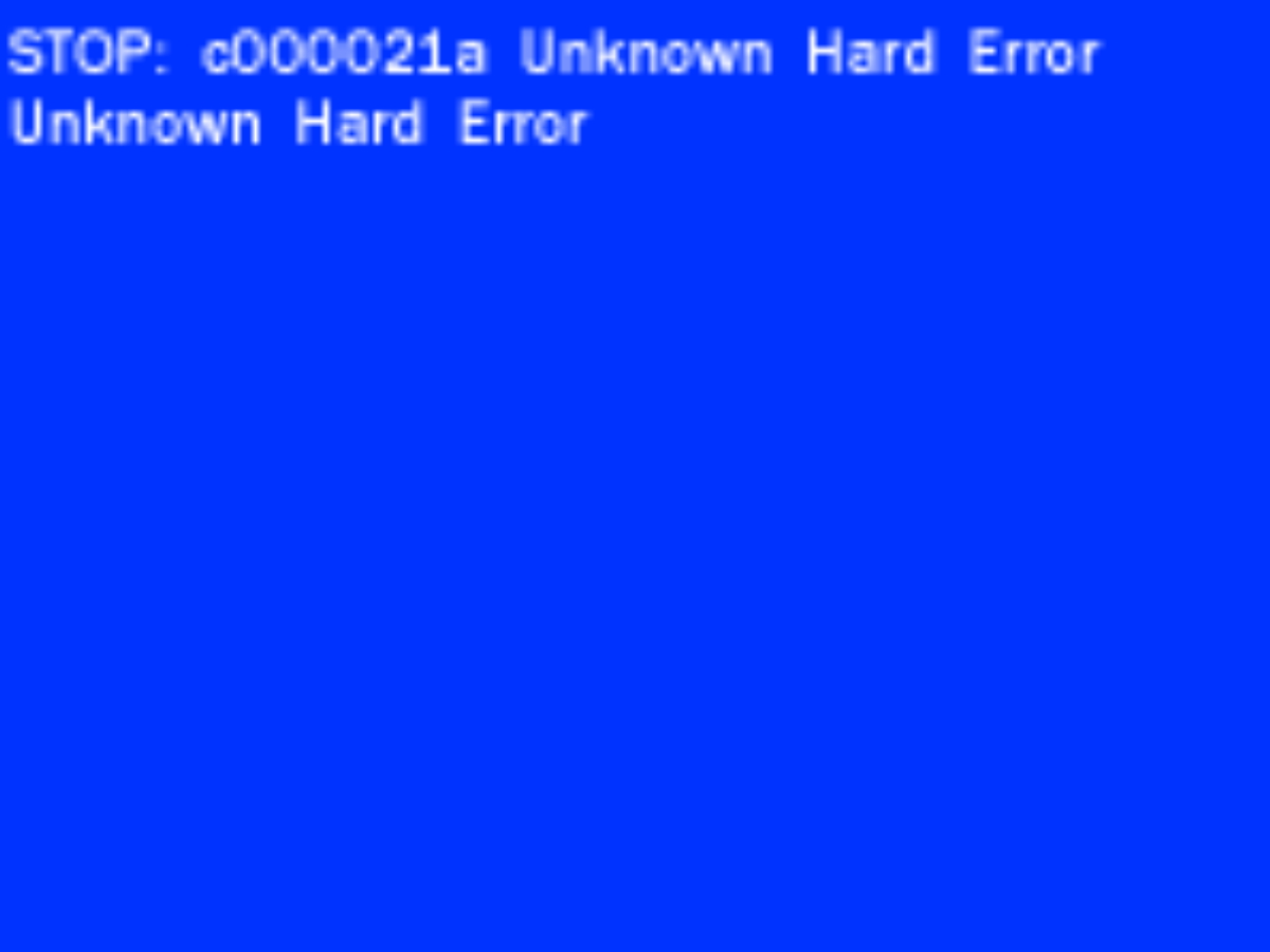 c00002la unknown hard error