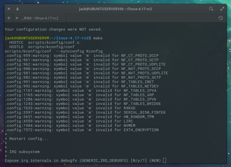compileer kernel in linux