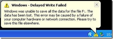 delayed jot down error windows 7