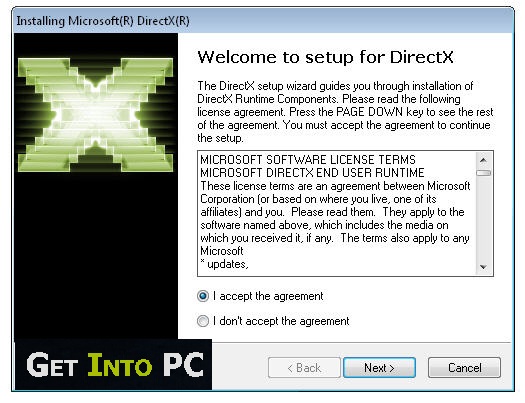 directx ten web setup nedladdning