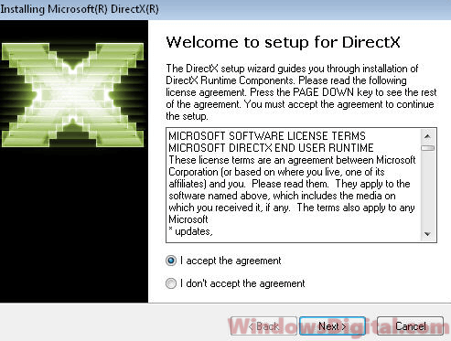 download do instalador offline do directx 9c