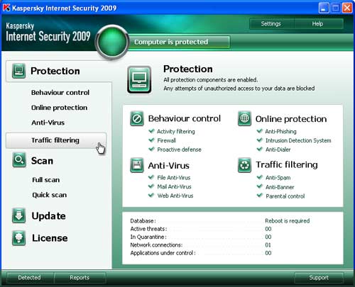 télécharger l'antivirus zéro coût de kaspersky 2009 avec les clés
