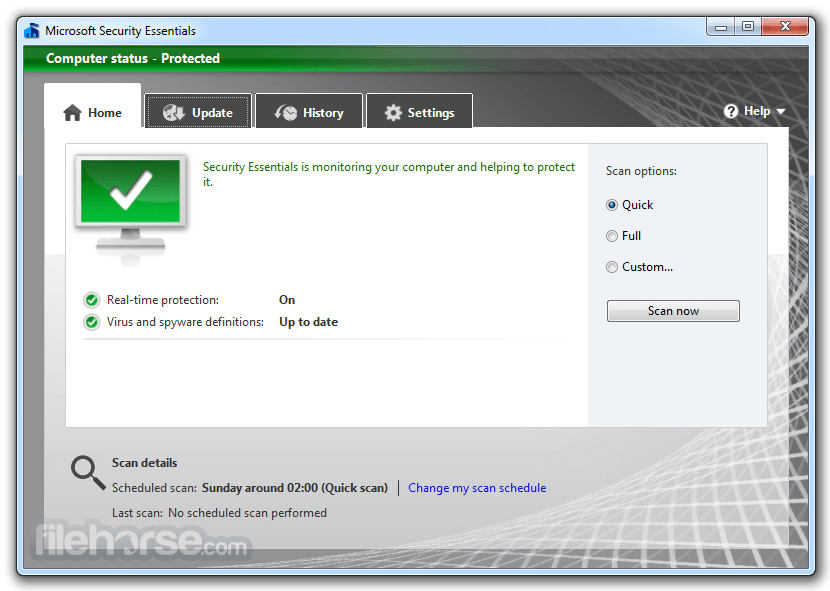 Kostenloses Antivirenprogramm herunterladen Microsoft Security Essential für Windows 7