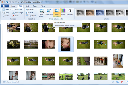 edit pictures in windows live