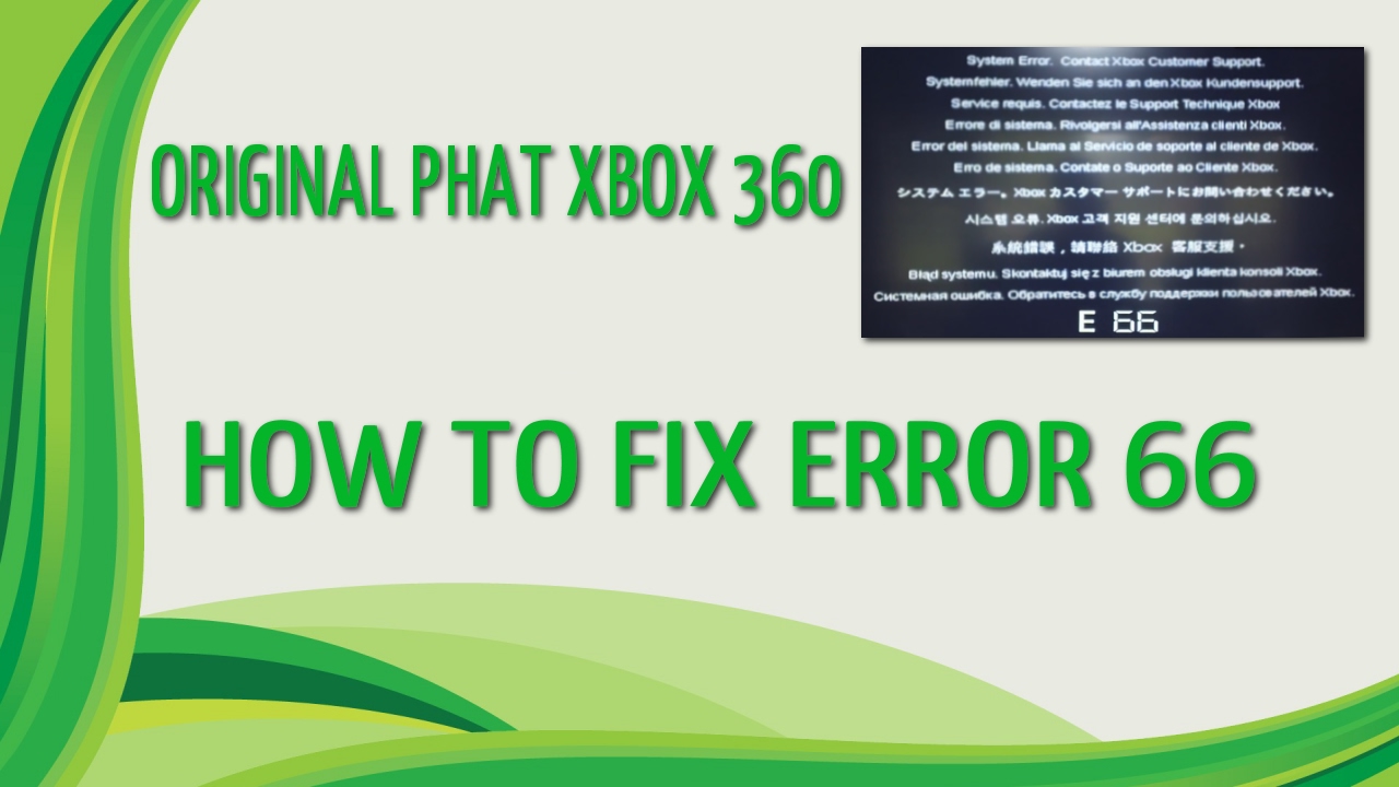 error 66 for xbox