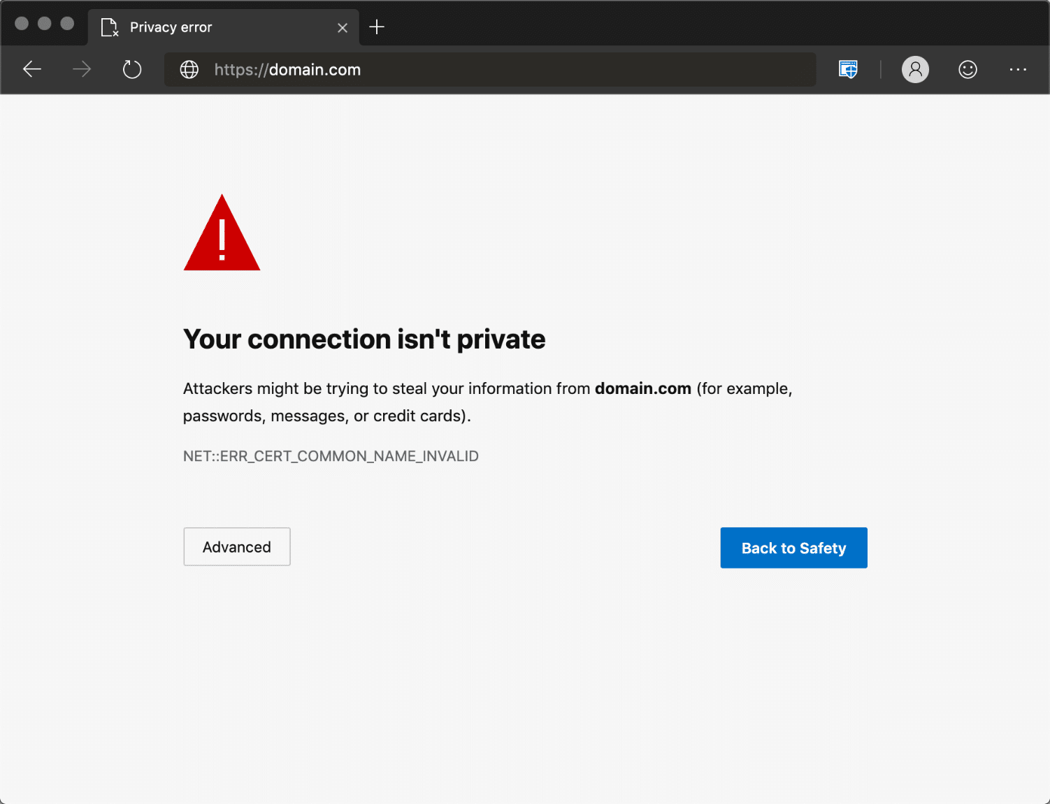 error encrypted private is not set properly