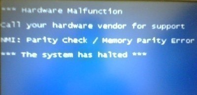 error parity check memory parity error