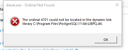 błąd postgresql/libpq-fe.h brak różnych plików lub katalogów
