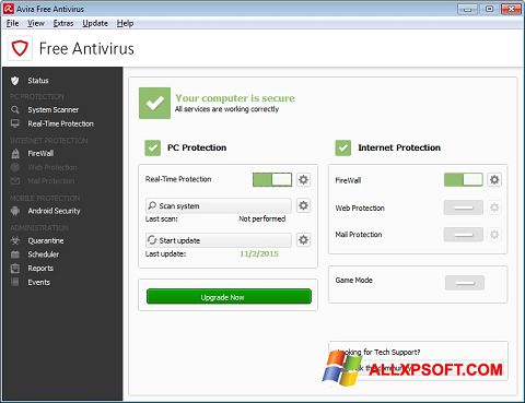 gratis nedladdning av avira antivirus senaste version för Windows XP