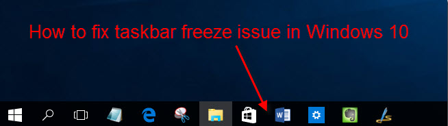 freeze taskbar