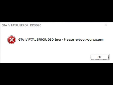 gta check out pc fatal error dd3d30