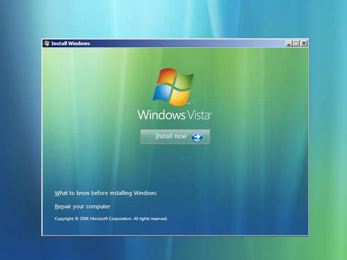 как записать медицинский диск Windows Vista
