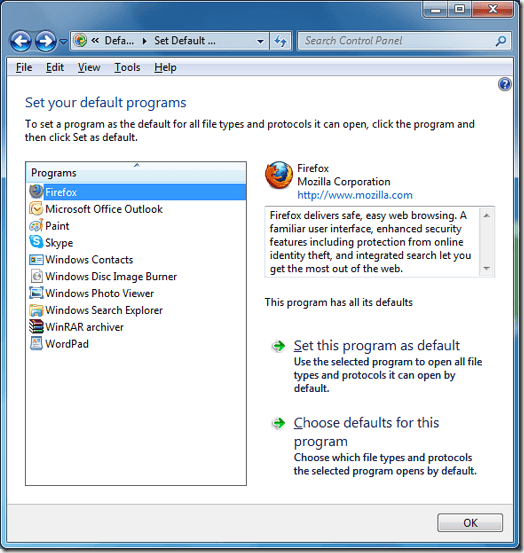 hur man öppnar en docx-fil via Windows Vista