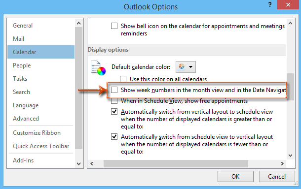 comment mettre un jour ou deux nombres dans Outlook 2010