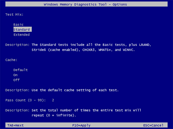 как запустить аналитику памяти в Windows Vista