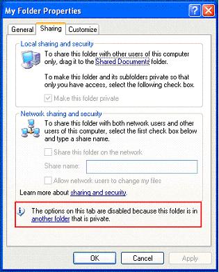 how to share a folder in windows xp