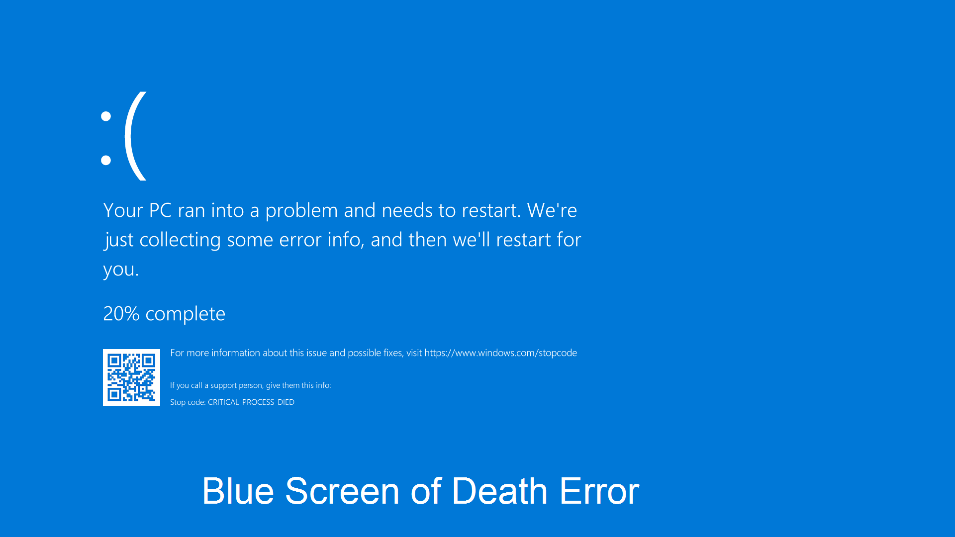 hp laptop light blue screen error windows 7