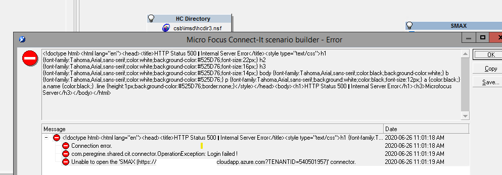 html head title 500 server error