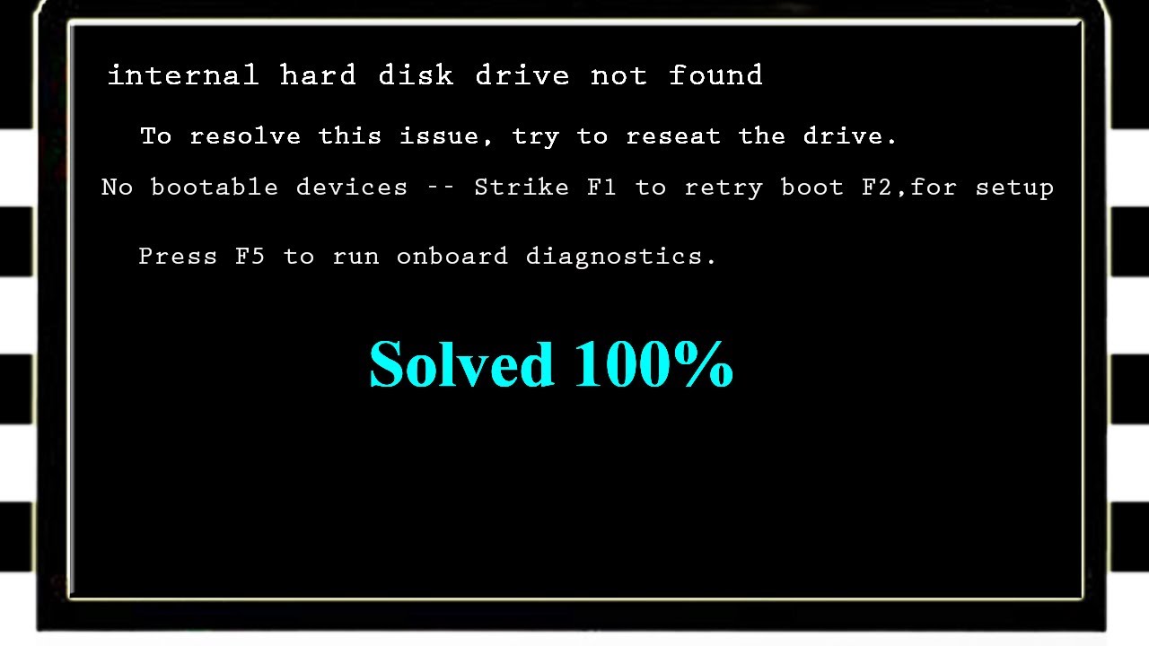 internal hard drive error