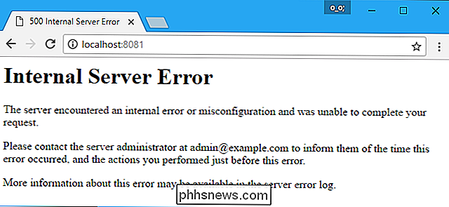 error interno del servidor web 500 0 0