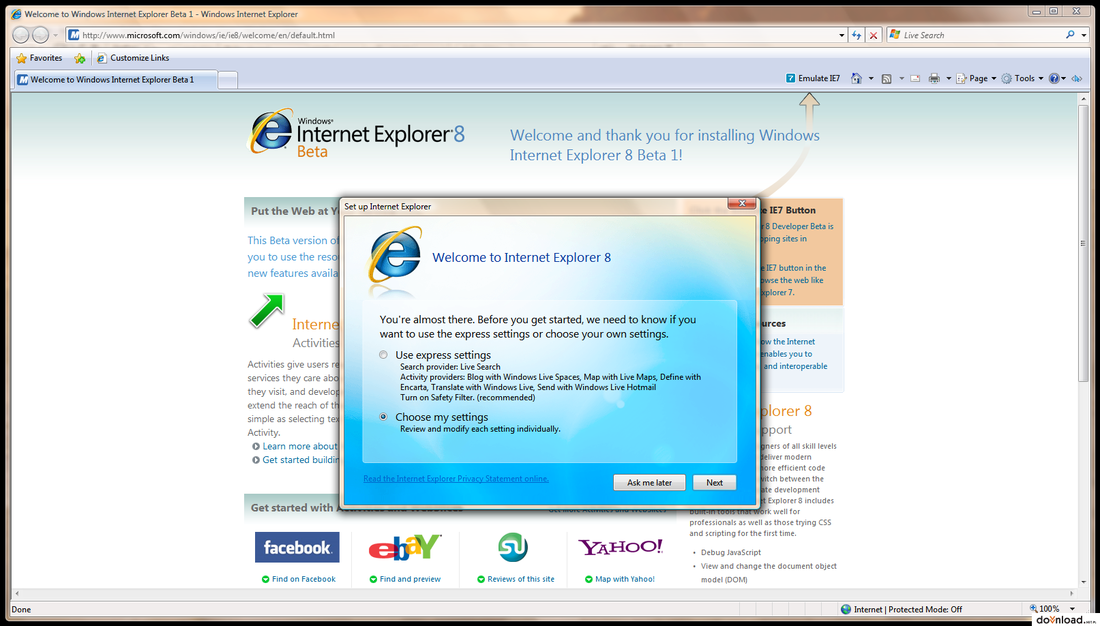 ms internet explorer 7 download