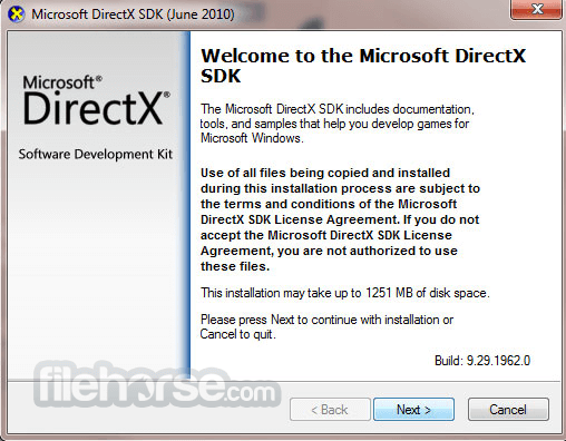 microsoft directx sdk più recente