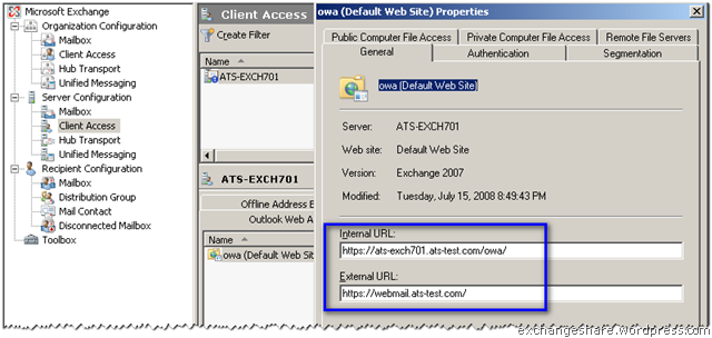 new-owavirtualdirectory 2007 error