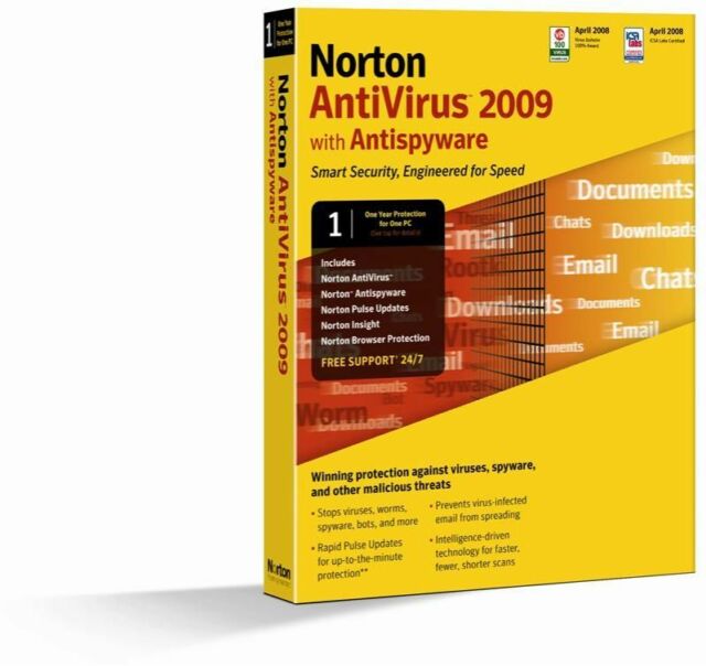 norton Antivirus 2009 For Sale
