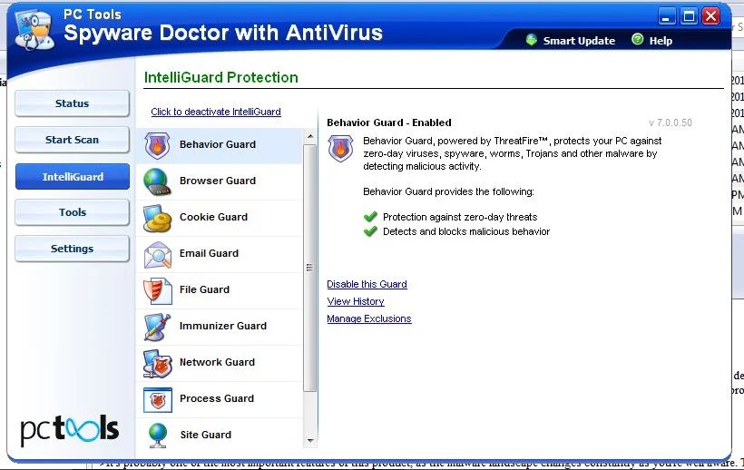 PC-Geräte Spyware Doctor mit Antivirus im Jahr 2010 Überprüfung