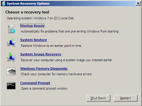 herstelschijf voor Windows 7th gratis downloaden