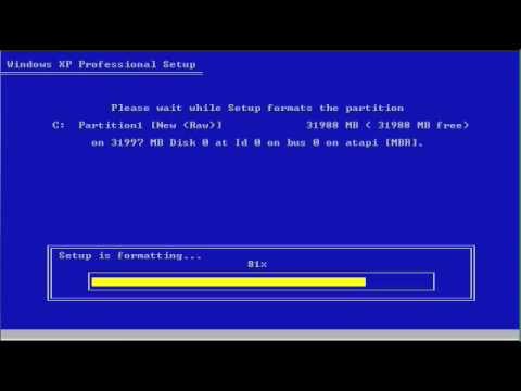 reformat a disk all over windows xp