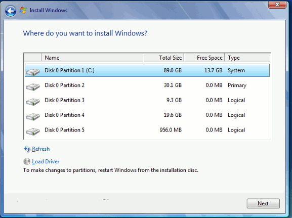 réinstaller Windows OS 7 perdre des fichiers