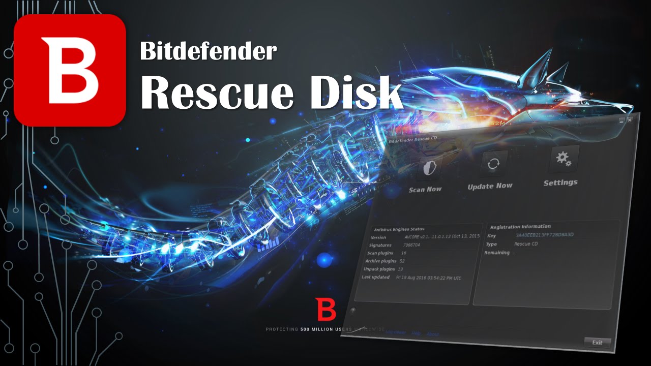 rescue blank disc bitdefender