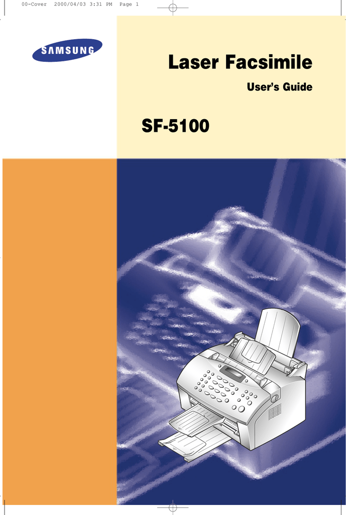 samsung sf 5100 telefax fuser error