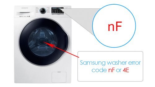 samsung wasmachine probleemoplossende code nf