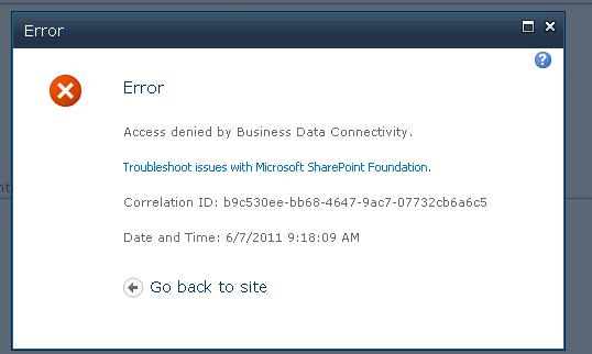 sharepoint raggiunge operazioni negate