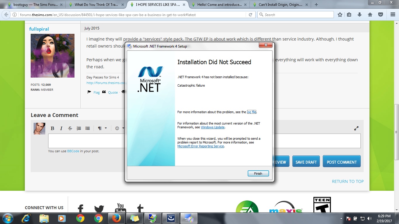 sims oude .net-fout